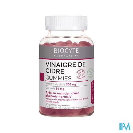 BIOCYTE VINAIGRE CIDRE GUMMIES 60