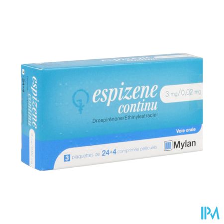 Espizene Continu 0mg02/3mg Comprime 28 X3