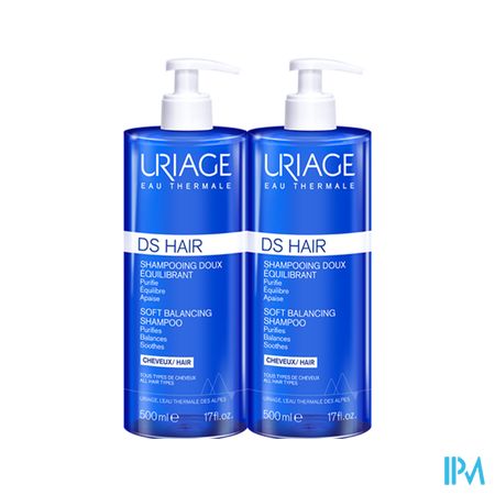 URIAGE DS HAIR SH DOUX 500ML X2