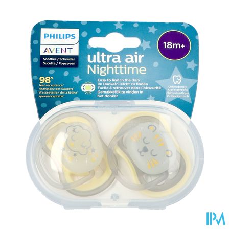 Avent Sucette Ultra Air Nuit +18mois