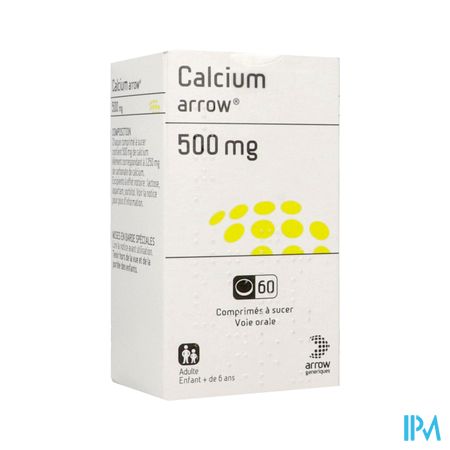 CALCIUM 500MG ARROW CPR SUCER 60