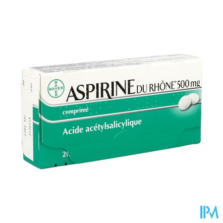 Aspirine Du Rhone 500mg Comprime 20