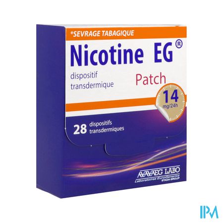 NICOTINE 14MG/24H EG D/TRANSD 28