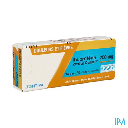 IBUPROFENE 200MG ZTV CONS 20.