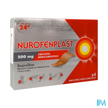 Nurofenplast 200mg Emplatre Medicamenteux Sachet 4