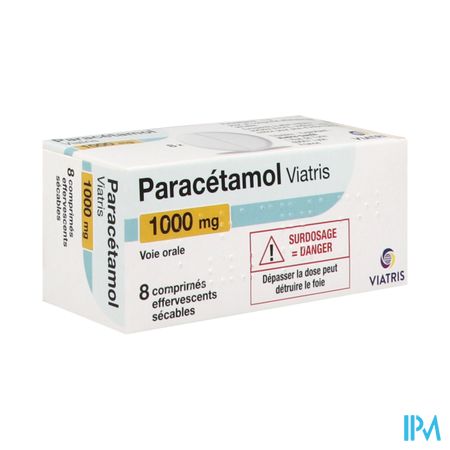 PARACETAMOL 1 000MG VTS CP EFF S8