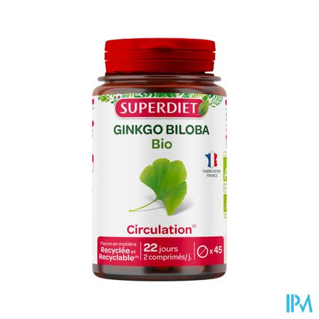 Superdiet Ginkgo Biloba Bio Gelule 45