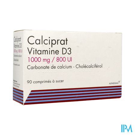 CALCIPRAT D3 1 000MG/800UI CPR 90