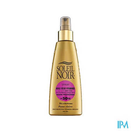 Soleil Noir Huile Seche Vitamine Ip 50 Spray 150ml