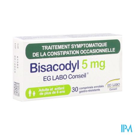 BISACODYL 5MG EG CONS CPR 30