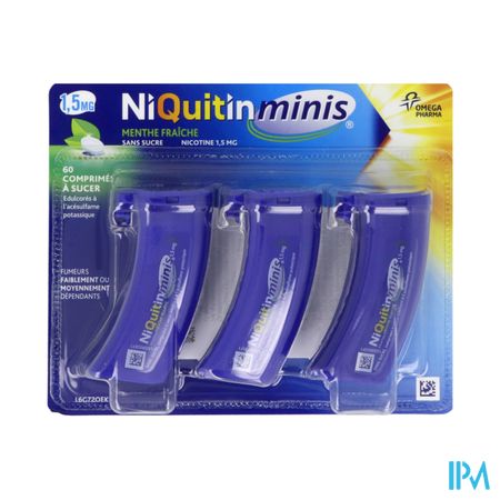 NIQUITINMINIS 1,5MG MENTH CP S/S60