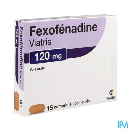 Fexofenadine Mylan 120mg Comprime 15 — Pharmacie Européenne 24/24 by Nexum