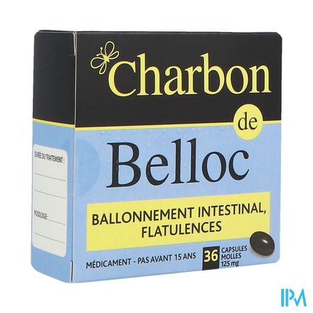 Charbon Belloc 125mg Capsule Molle 36