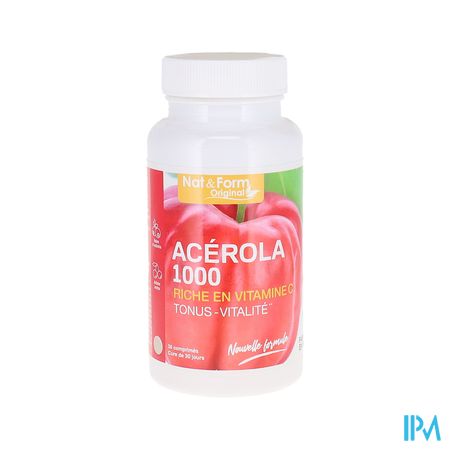 Nat Et Form Acerola 1000mg Comprime A Croquer 30