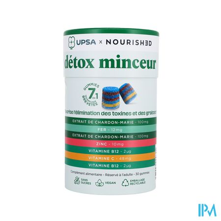 Upsa X Nourished Detox 7en1 Gommes 30