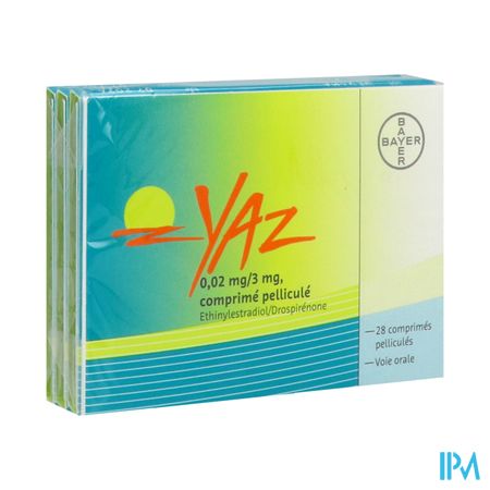 Yaz 0mg02/3mg Comprime 28 X3