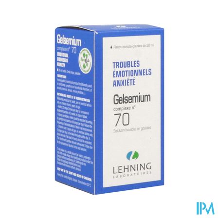 Lehning Complexe 70 Gelsemium Solution Buvable 30ml