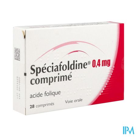SPECIAFOLDINE 0,4MG CPR 28