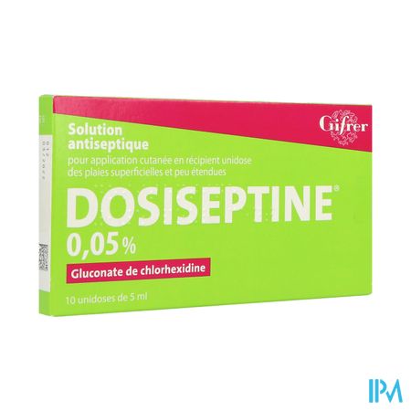 DOSISEPTINE 0,05% SOL DOSE 5ML 10