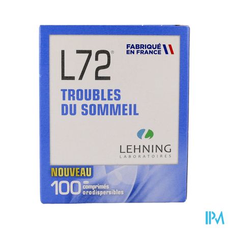 Lehning l 72 Comprime Orodispersible 100
