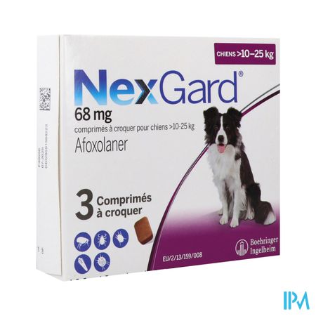 Nexgard 68mg Comprime A Croquer Chien 10/25kg 3