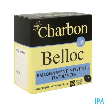 Charbon Belloc 125mg Capsule Molle 60