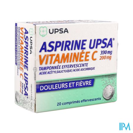 Aspirine Upsa Vitamine C Comprime Effervescent 20