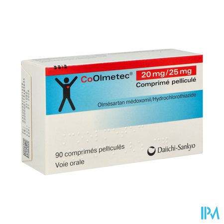 Coolmetec 20mg/25mg Comprime 90