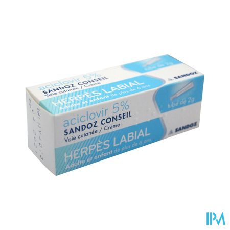 ACICLOVIR 5% SANDOZ CONS CR TUB 2G