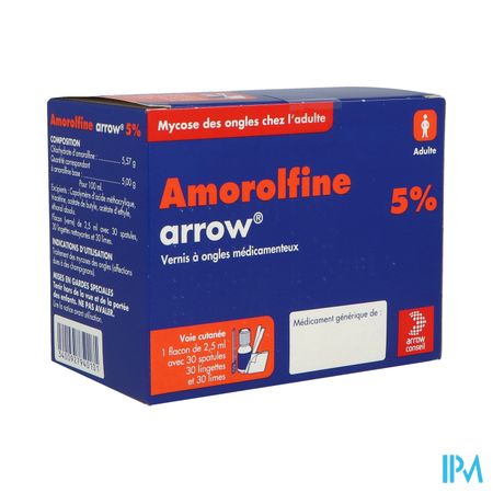 AMOROLFINE 5% ARW VER 2,5ML 30SPAT