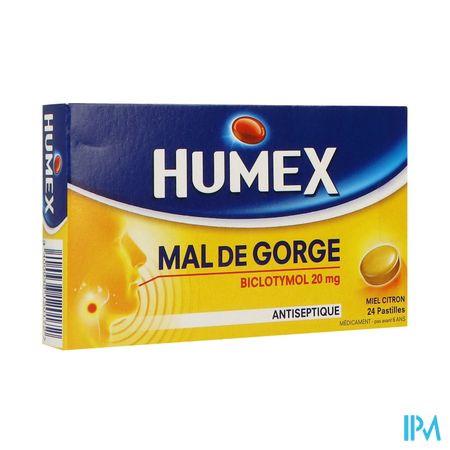 HUMEX MAL GORGE MIEL CITRON PAST24