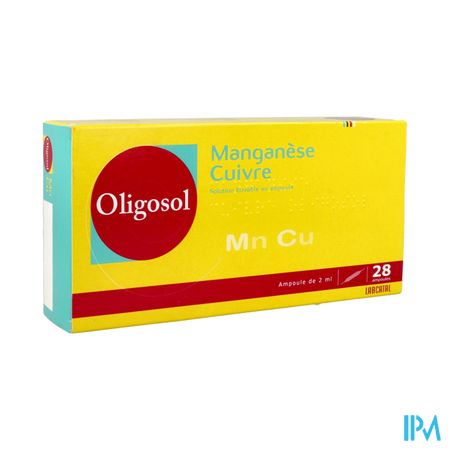 Oligosol Manganese Cuivre Solution Buvable Ampoule 2ml 28