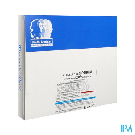 Lavoisier Sodium Chlorure 20% Solution Injectable 20ml 10