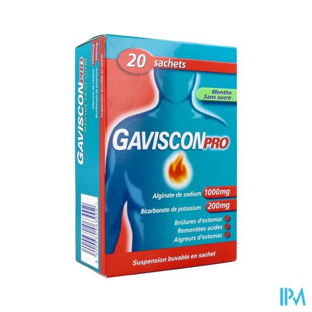 GAVISCONPRO MENTHE SACHET 10ML 20