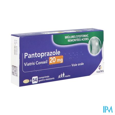 PANTOPRAZOLE 20MG VTS CONS CPR 14
