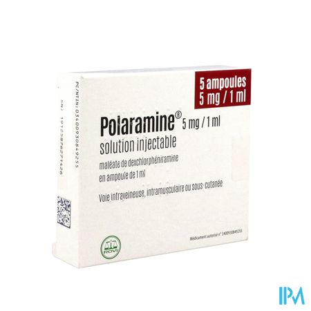 Polaramine Solute 5mg/ml Ampoule Injectable 1ml 5