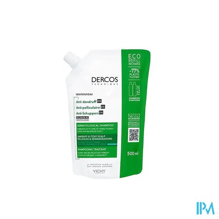 DERCOS DS SH A/PEL GRAS RECH500ML