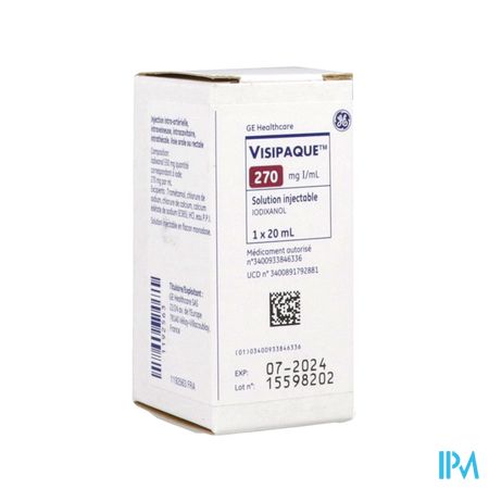 Visipaque 270mg I/ml Solution Injectable 20ml Fl Verre 1 — Pharmacie Européenne 24/24 by Nexum