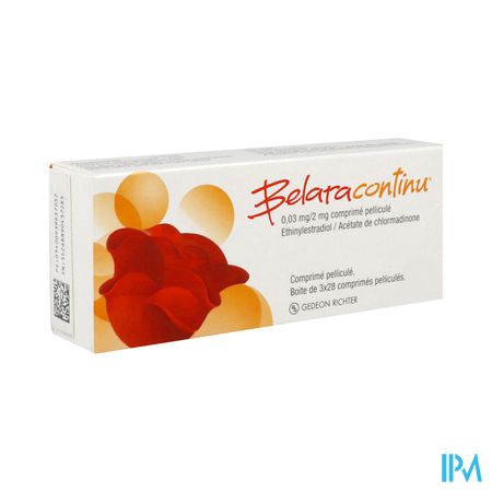 Belaracontinu 0mg03/2mg Comprime 28 X3