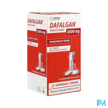 DAFALGAN 1 000MG CPR 8 TUBE