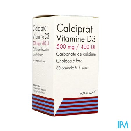 CALCIPRAT D3 500MG/400UI CPR 60