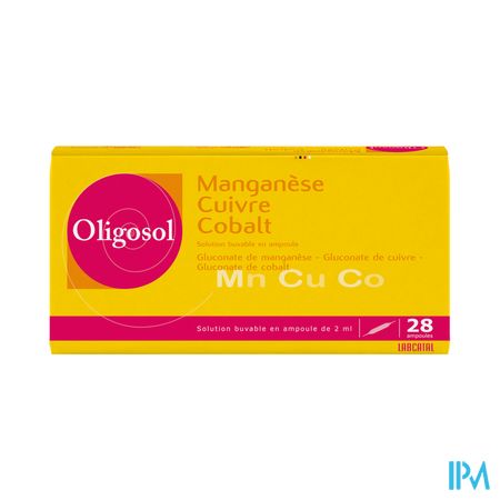 Oligosol Manganese Cuivre Cobalt Solution Buvable 2ml 28
