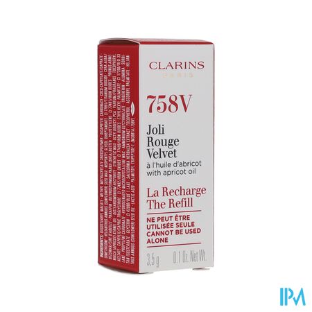 CLARINS JOLI RGE VELVET RECH 758V