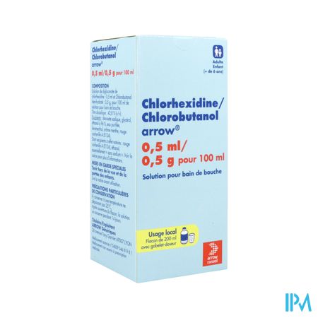 CHLORHEXIDINE/CHLOROBUT ARROW200ML