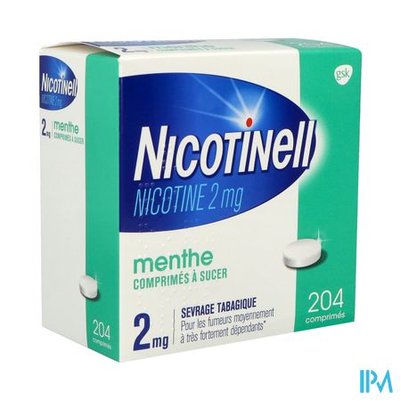 Nicotinell Menthe 2mg Comprime A Sucer 204
