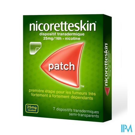 NICORETTESKIN 25MG/16H D/TRANSD 7