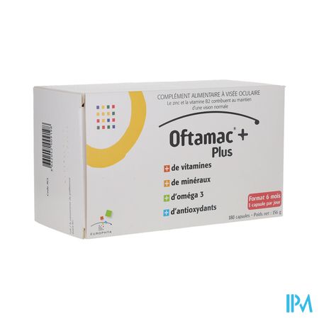 OFTAMAC PLUS CAPS 180