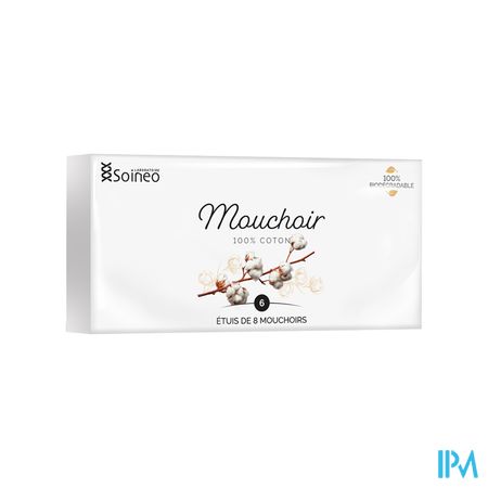 SOINEO MOUCHOIRS COTON PACK 6