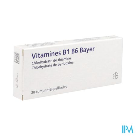 Vitamine B1 B6 Bayer Comprime 20