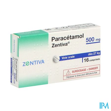 PARACETAMOL 500MG ZENTIVA CPR 16.